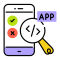 Mobile Application Development Icon – Build Android and iOS Apps with Modern UI and Performance